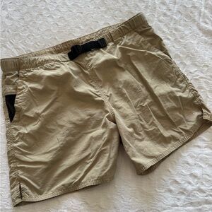 The North Face Tan Shorts with Black Belt